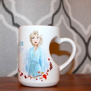 💚3/20$5/25💚NWOT Frozen Elsa & Anna 'Stronger Together' Heart-Handle Mug
